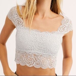 Free People Chase Me Bralette Lace Crop Top